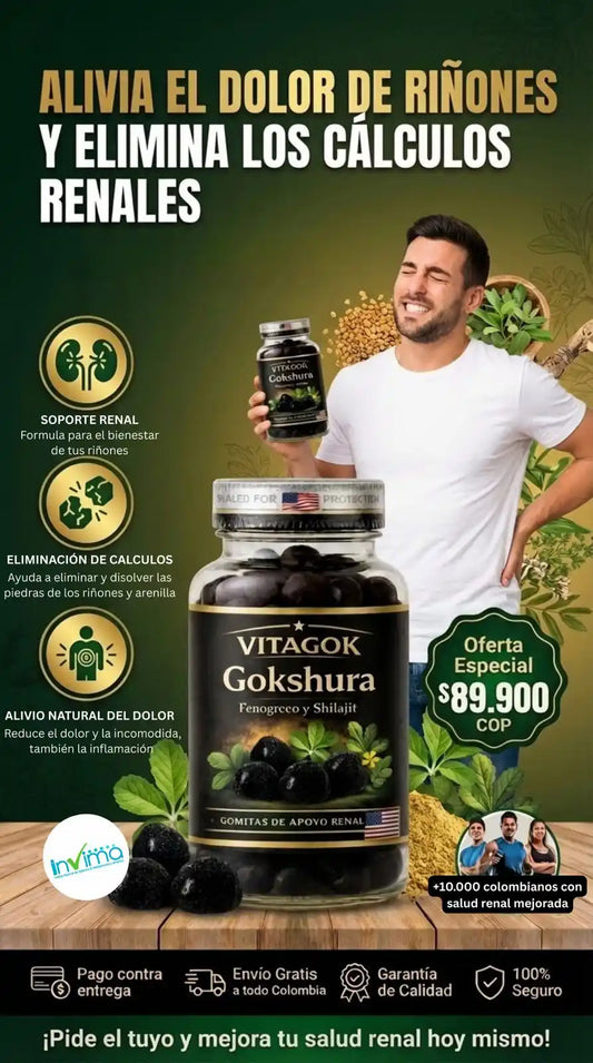 VitaGok® Disuelve los cálculos renales y elimina el dolor en pocos días